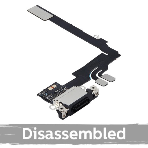 Įkrovimo jungtis suderinama su iPhone 16 Pro juodas titanas (100% originali išardyta)