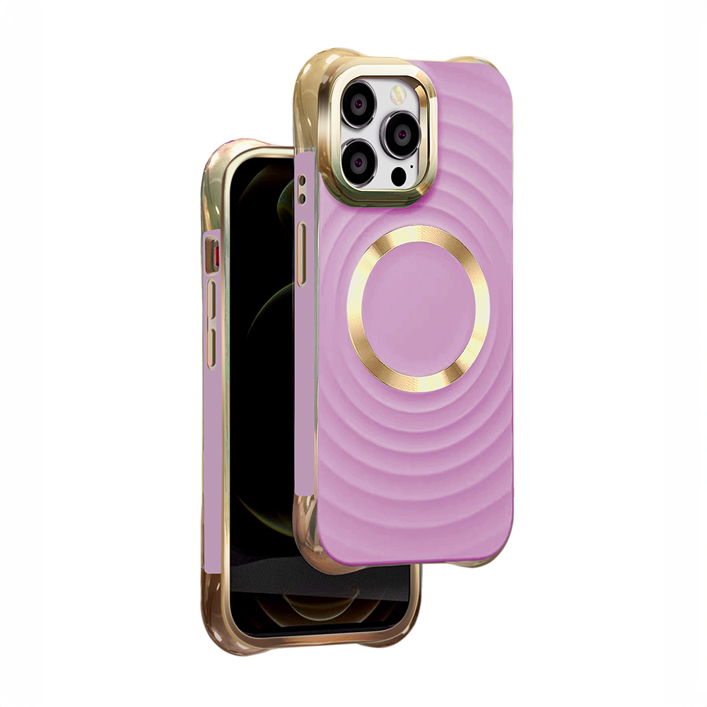 Circle Glam Magnetinis dėklas telefonui iPhone 14 Pro 6,1" violetinis