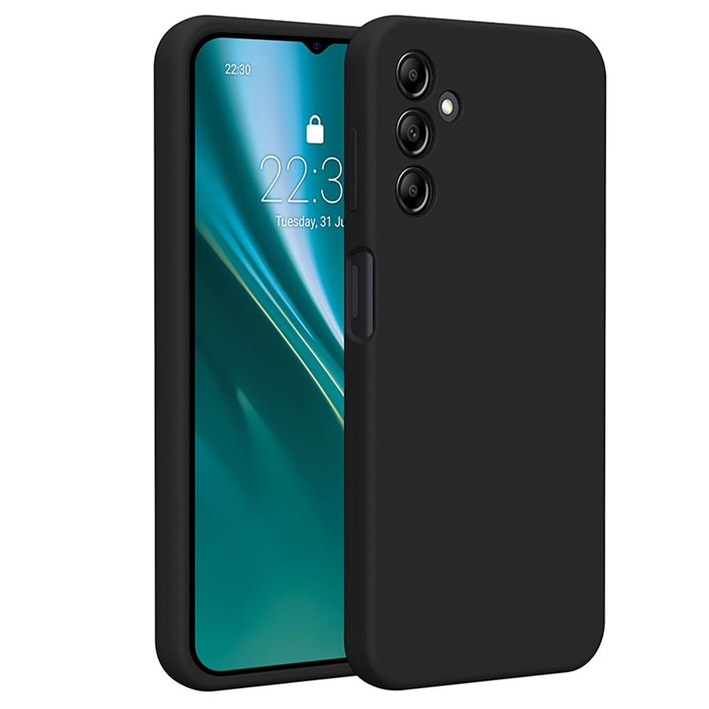 Silikoninis dėklas Etteri - Samsung Galaxy A14 juodas