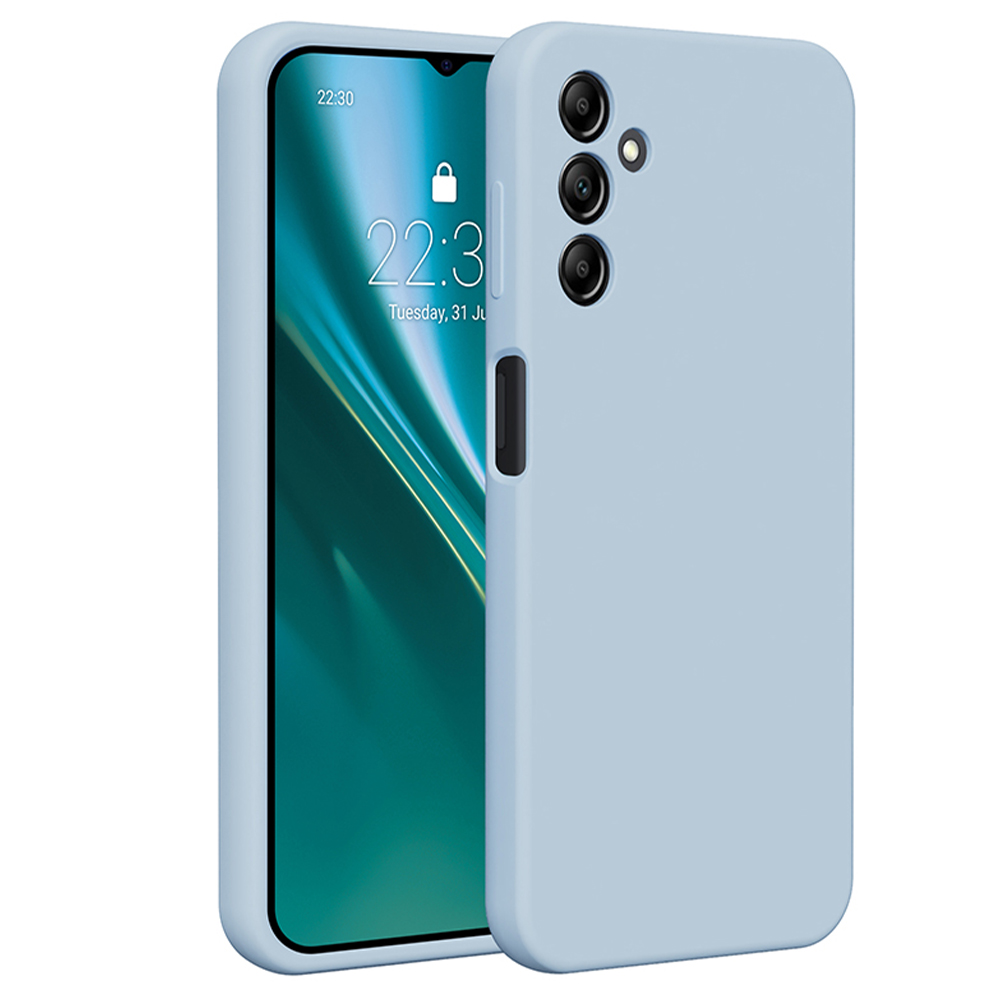 Etteri silikoninis dėklas telefonui Samsung Galaxy A14 šviesiai mėlynas