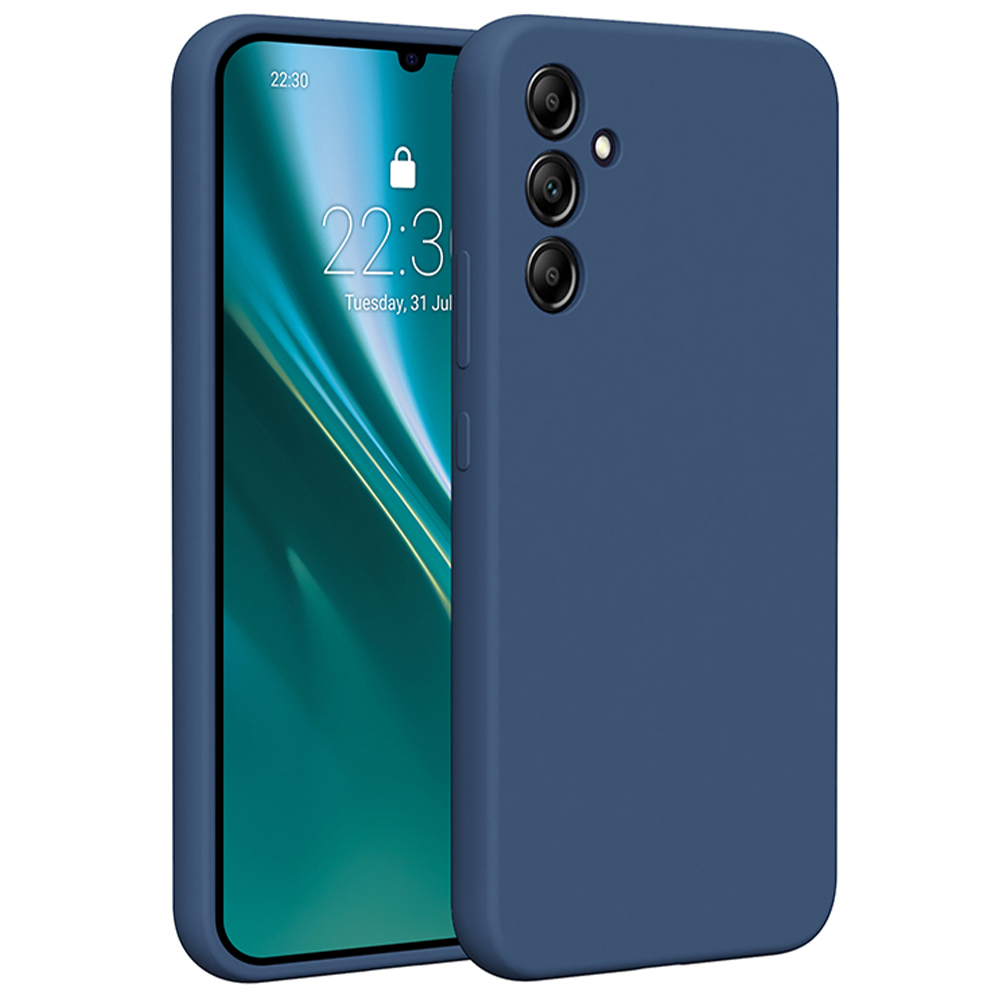 Etteri silikoninis dėklas telefonui Samsung Galaxy A34 5G tamsiai mėlynas