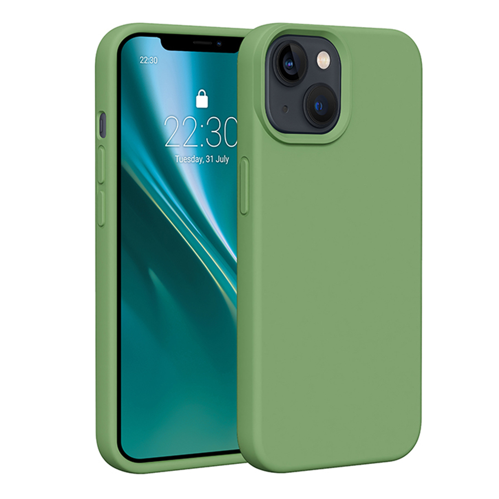 Etteri silikoninis dėklas telefonui iPhone 14 6,1" šviesiai žalias
