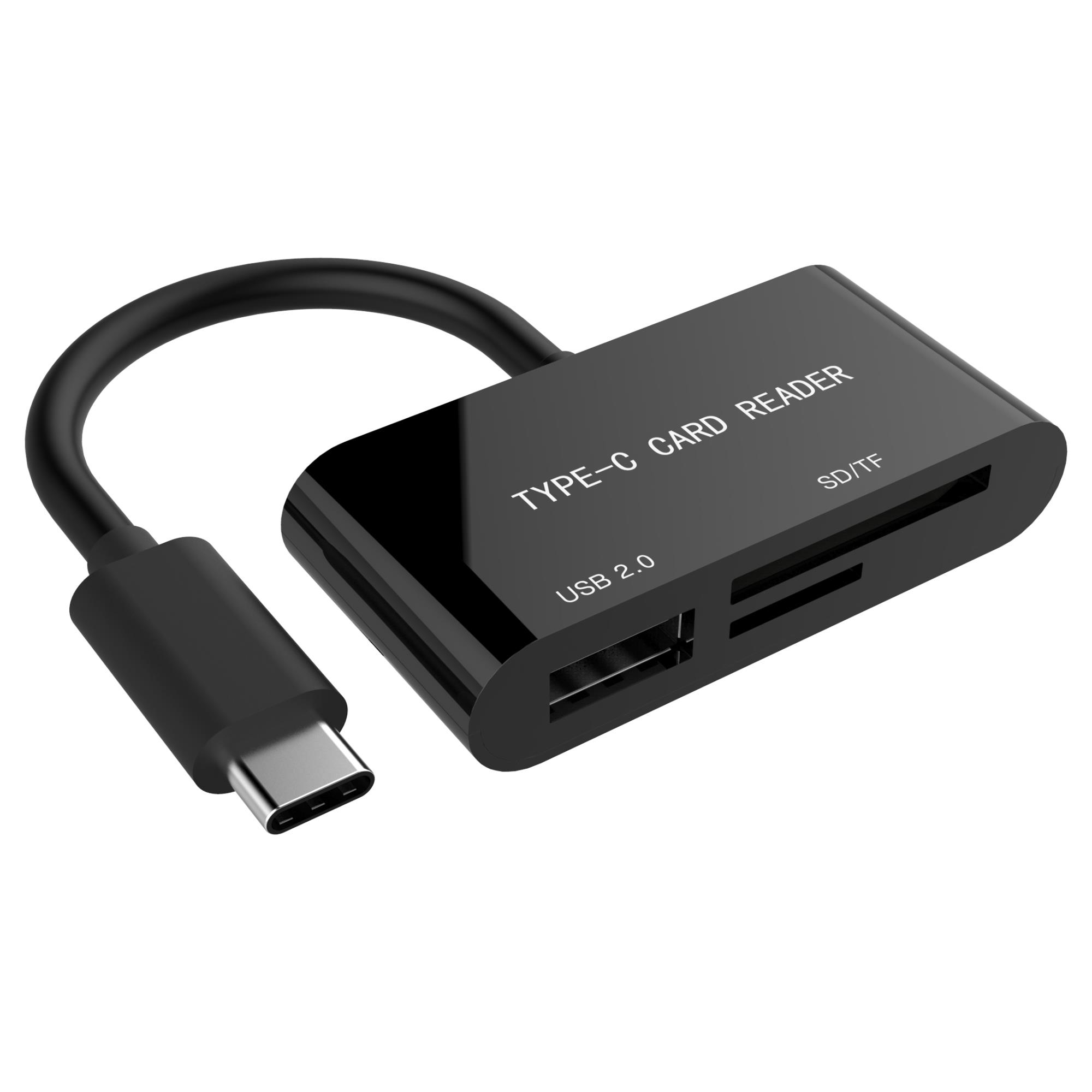 Gembird USB-C SD Combo atminties kortelių skaitytuvas UHB-CR3-02