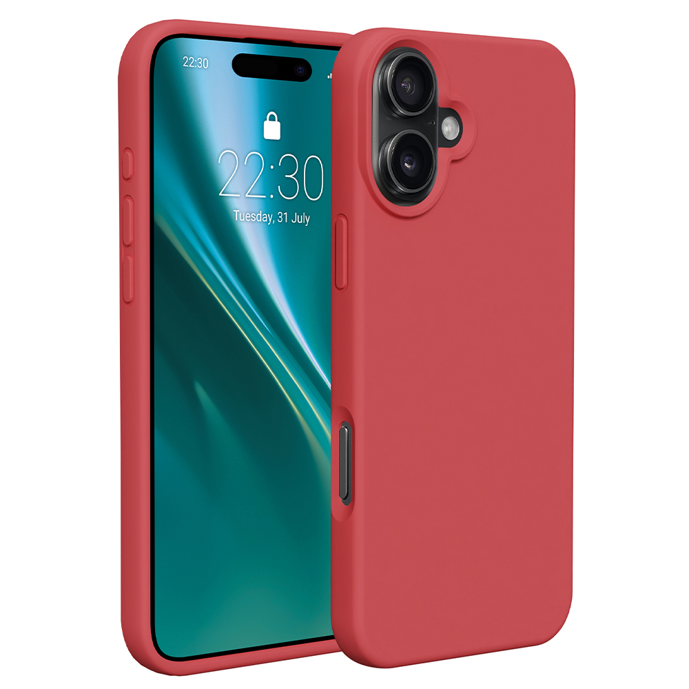 "Etteri" silikoninis dėklas "iPhone 16 Plus" 6,7" avietinis