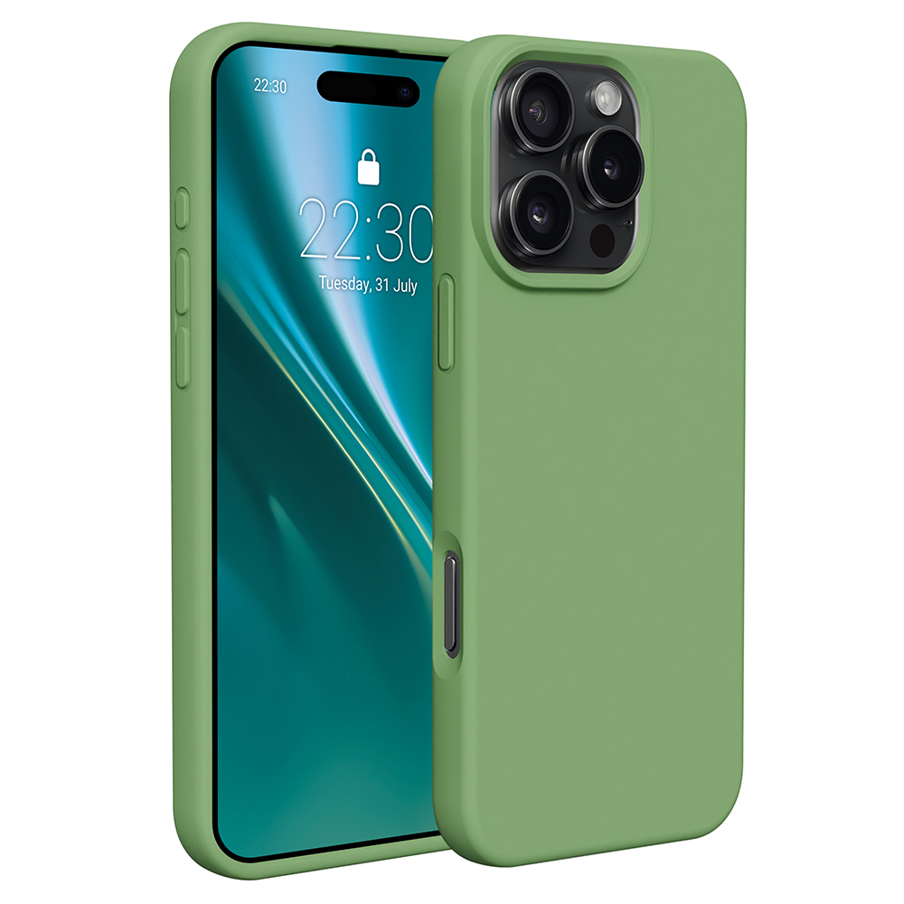 "Etteri" silikoninis dėklas "iPhone 16 Pro 6,3" šviesiai žalias