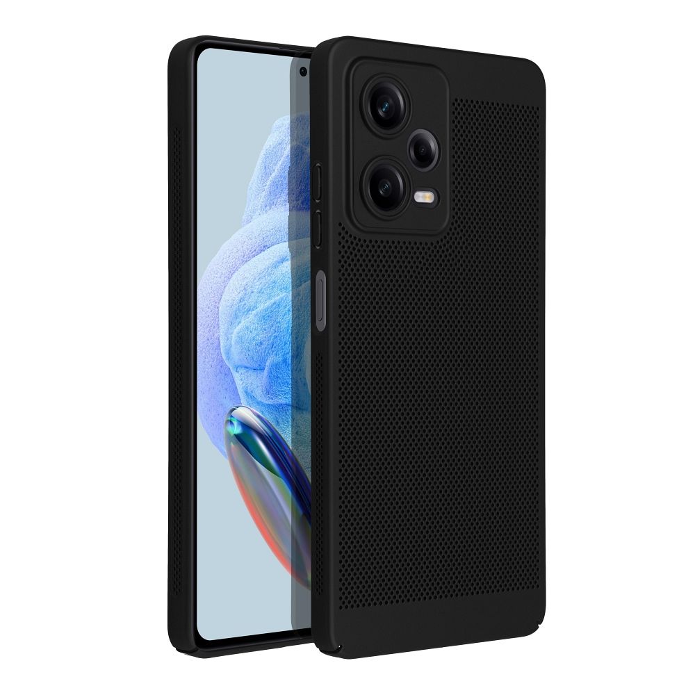 BREEZY dėklas telefonui XIAOMI Redmi Note 14 4G (GLOBAL - 164,84mm x 78,15mm x 8,16mm) juodas