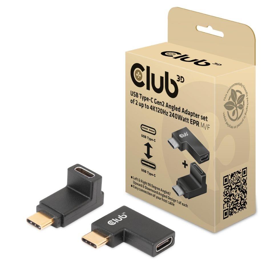 Club3D USB-C kampinių adapterių rinkinys CAC-1528