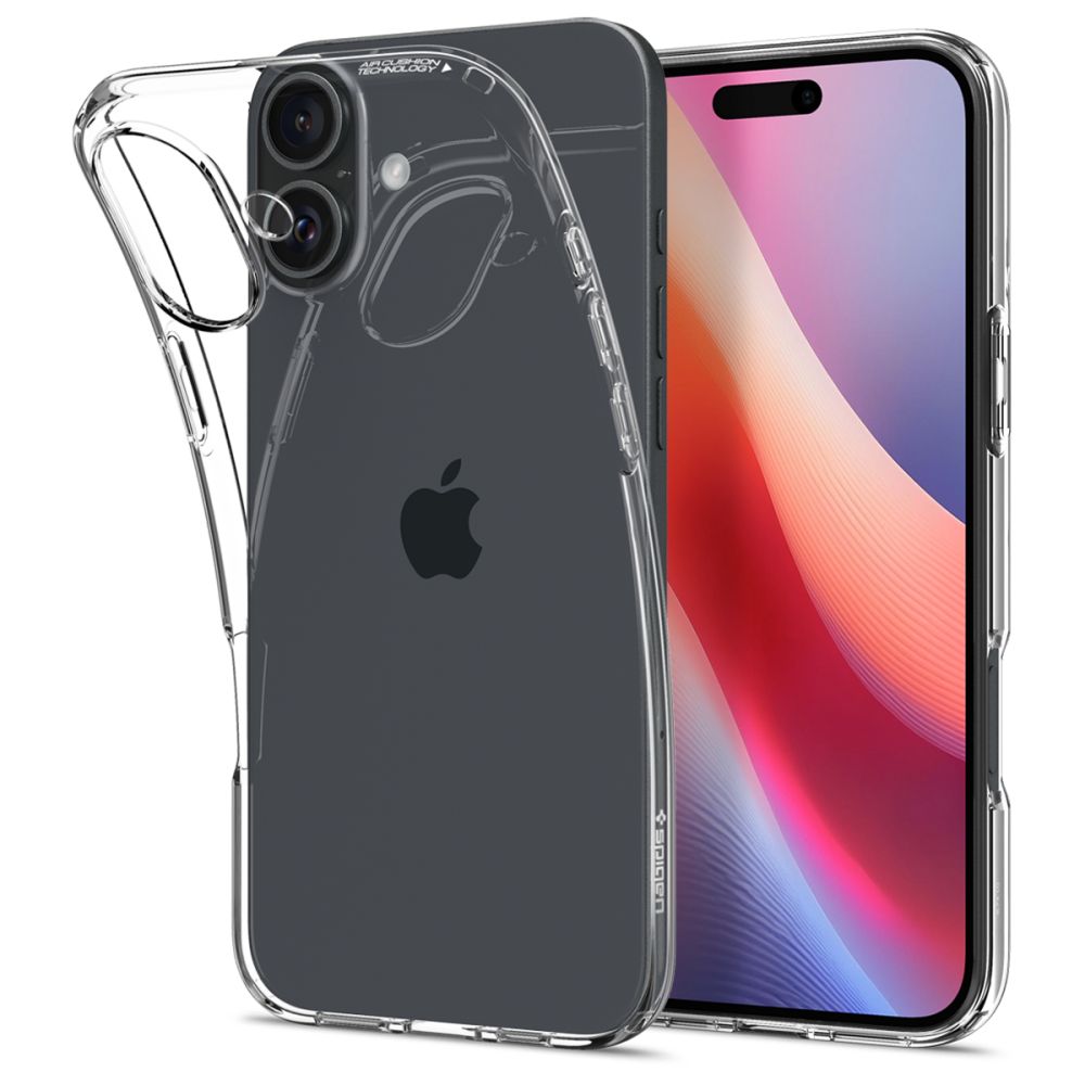 Spigen Liquid Crystal dėklas telefonui iPhone 16 - skaidrus