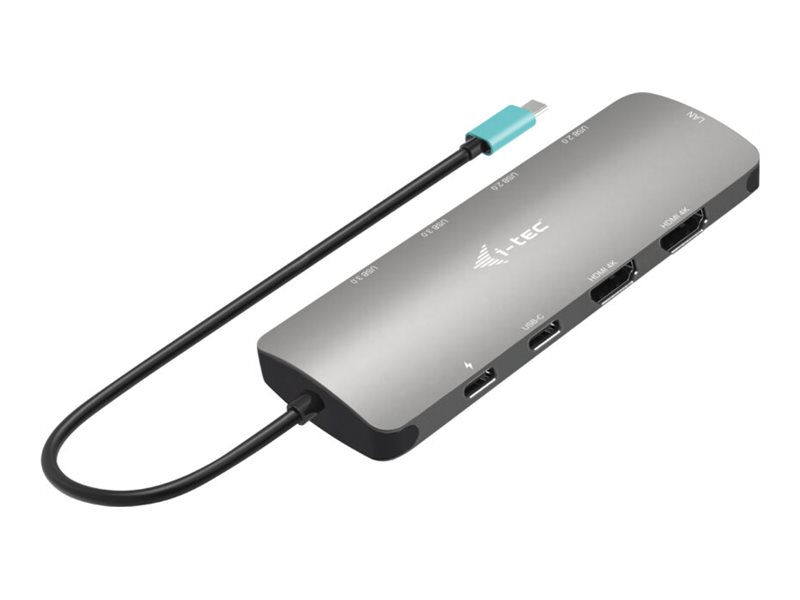 I-TEC USB-C Metal Nano dokas 2x HDMI + PD