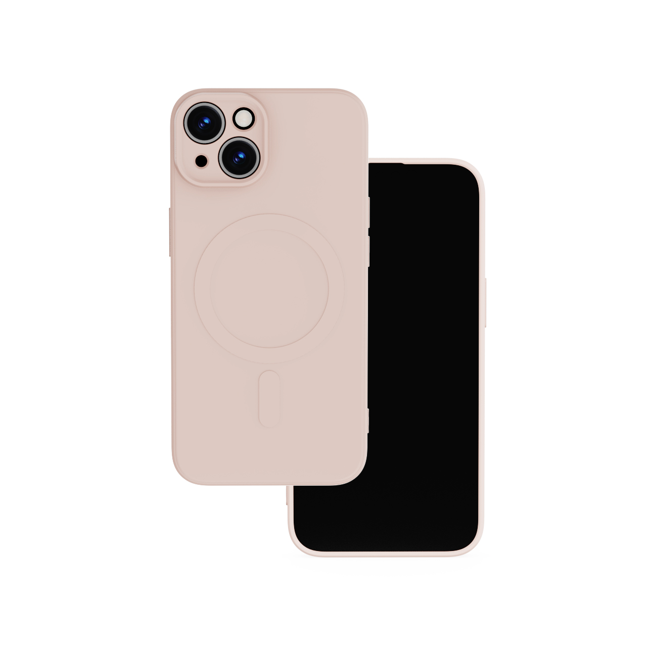 Simple Color Magnetinis dėklas telefonui iPhone 15 6,1" rožinis