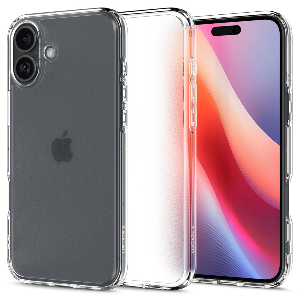 Spigen Ultra Hybrid dėklas, skirtas iPhone 16 – skaidri