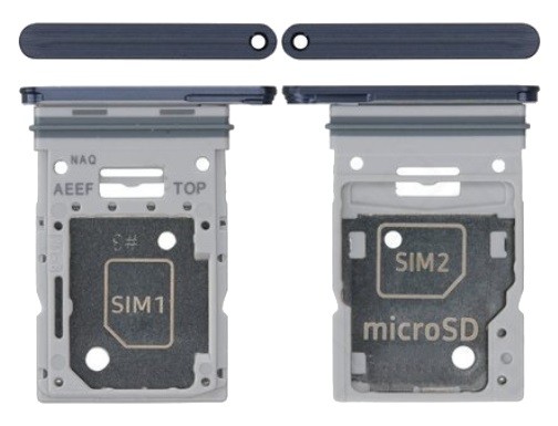 SIM kortelės laikiklis Samsung A556 A55 5G Awesome Navy originalus (service pack)