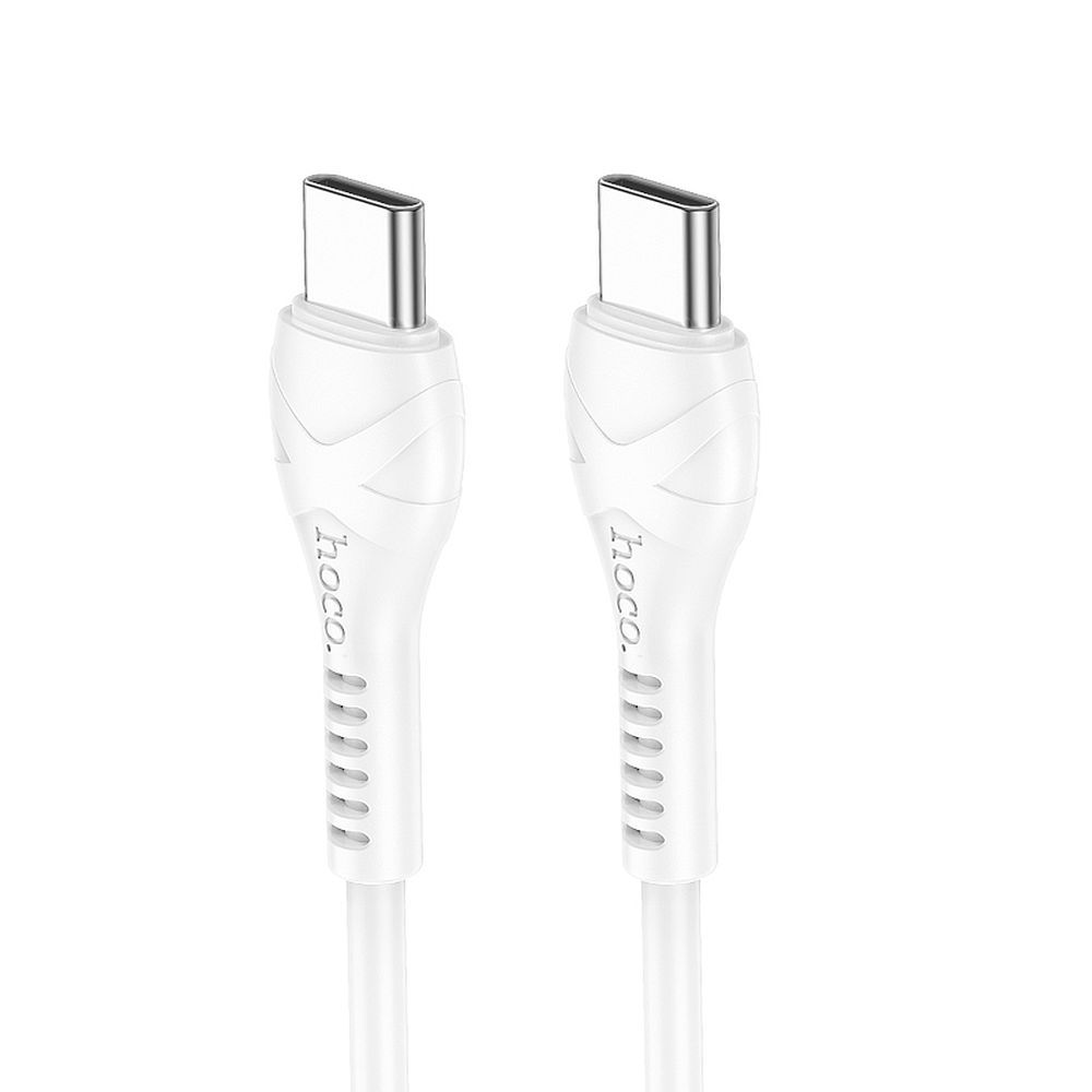 Kabelis USB C į USB C Hoco PD 60W 1 m X37 baltas