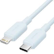 Laidas USB-C į Lightning 2m mėlynas Vention