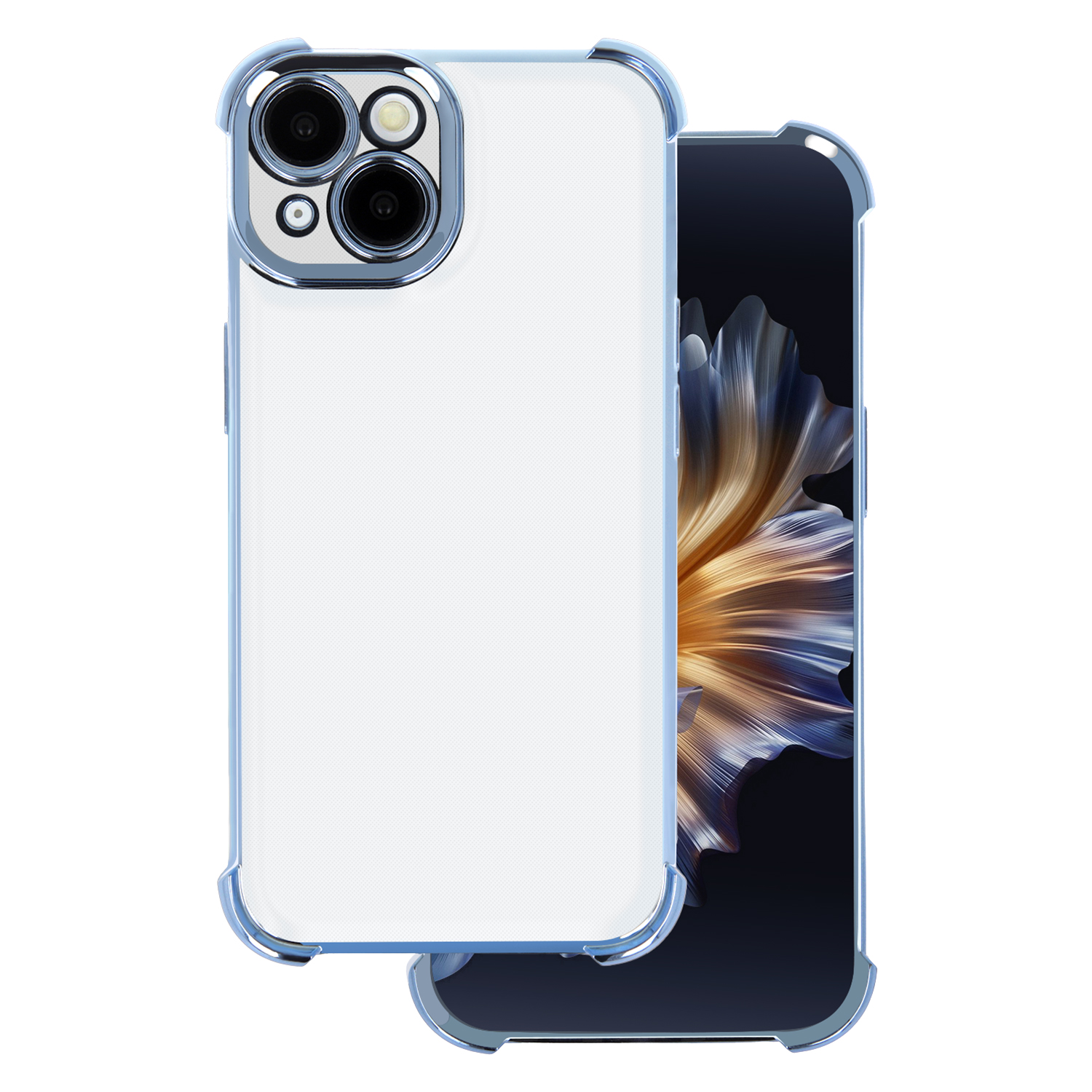Anti Shock Chrome case for Samsung Galaxy A35 5G blue