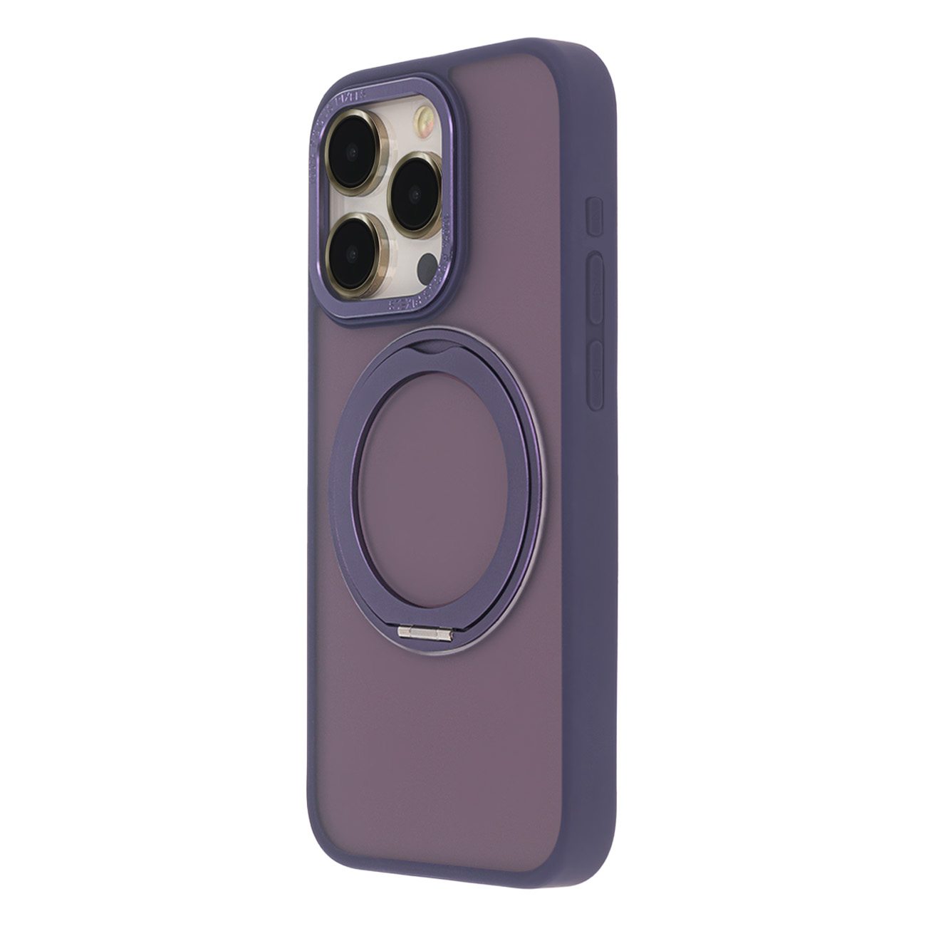 Secure Spinning Mag dėklas telefonui iPhone 15 Pro Max 6,7" violetinis