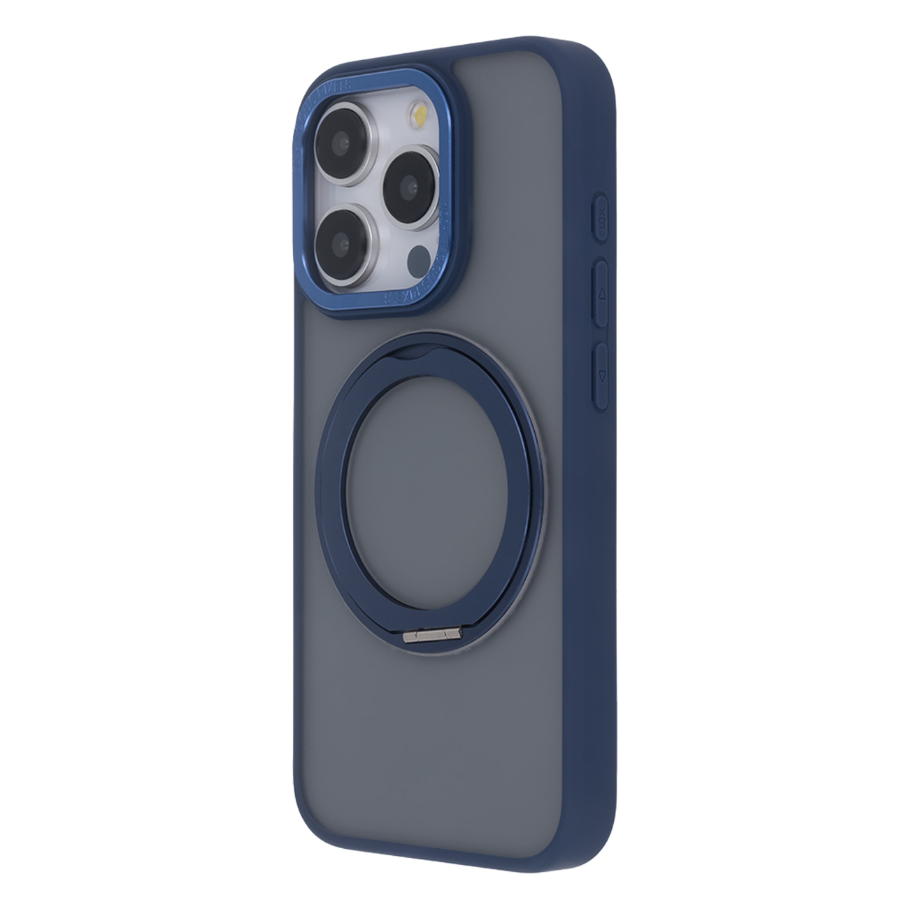 Saugus sukiojamas magnetinis dėklas telefonui iPhone 14 6,1 - tamsiai mėlynas (m)
