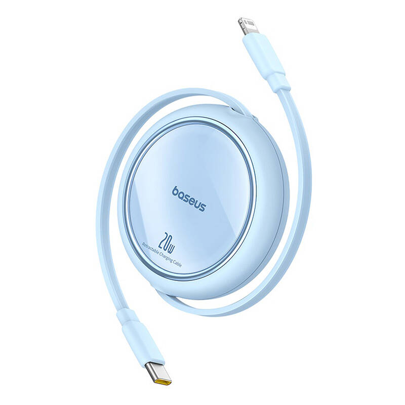 Baseus Free2Pull - 20 W USB-C į Lightning ištraukiamas kabelis, 1 m (mėlynas)