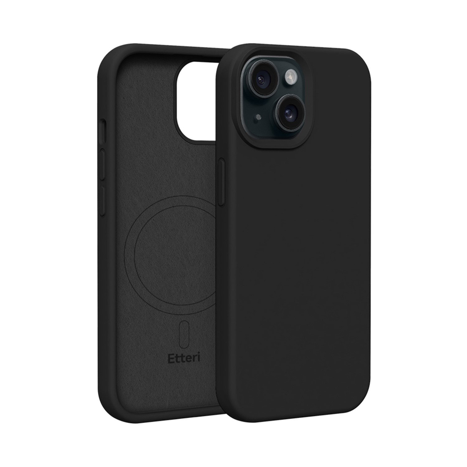 Etteri silikoninis magnetinis dėklas telefonui iPhone 13 6,1" juodas