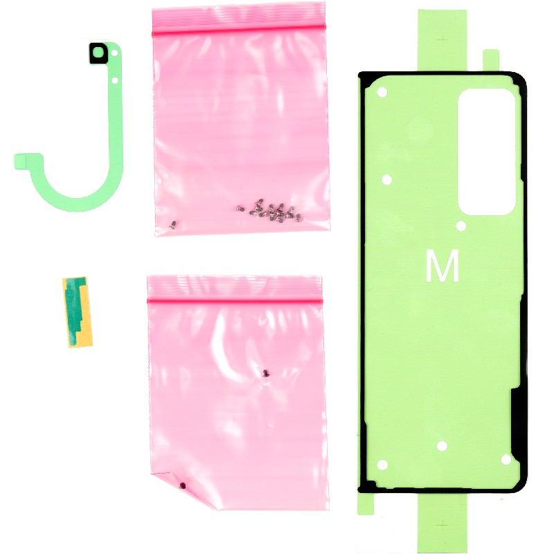 Lipdukų komplektas galiniam dangteliui Samsung F936 Z Fold4 5G originalus (service pack)