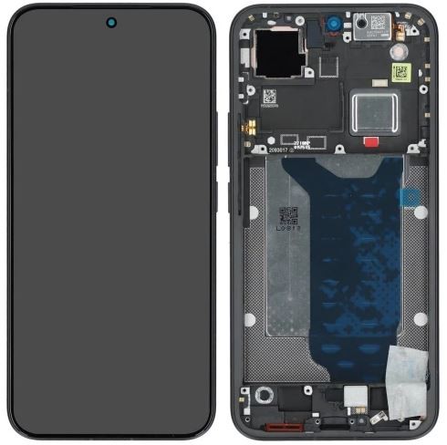 Ekranas Xiaomi 15T Pro 5G su lietimui jautriu stikliuku ir rėmeliu Black originalus (service pack)
