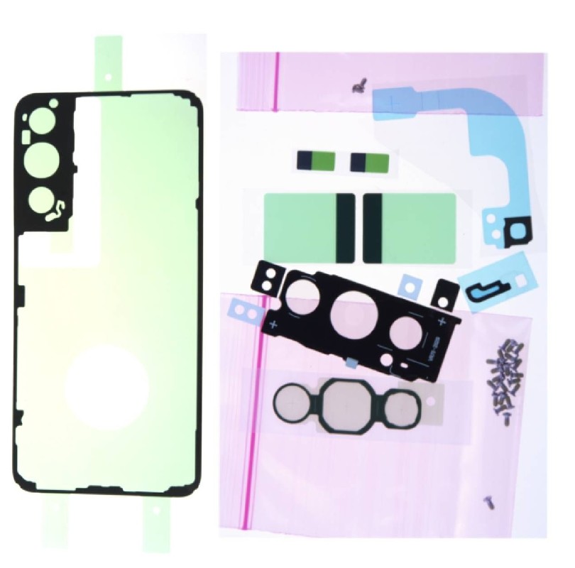 Lipdukų komplektas galiniam dangteliui Samsung S901 S22 5G originalus (service pack)