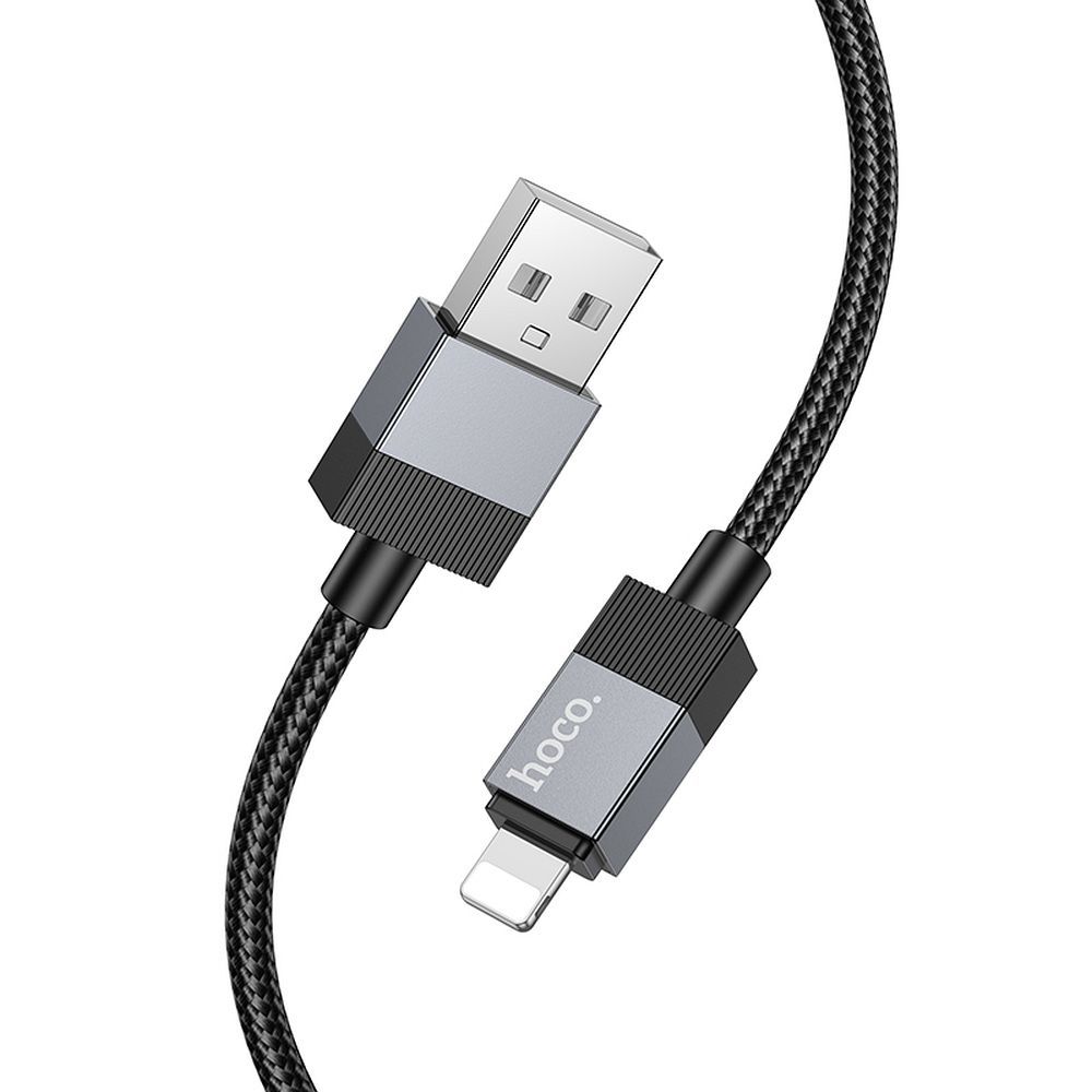 Kabelis USB A į Lightning Hoco 2,4A 1 m X110 juodas