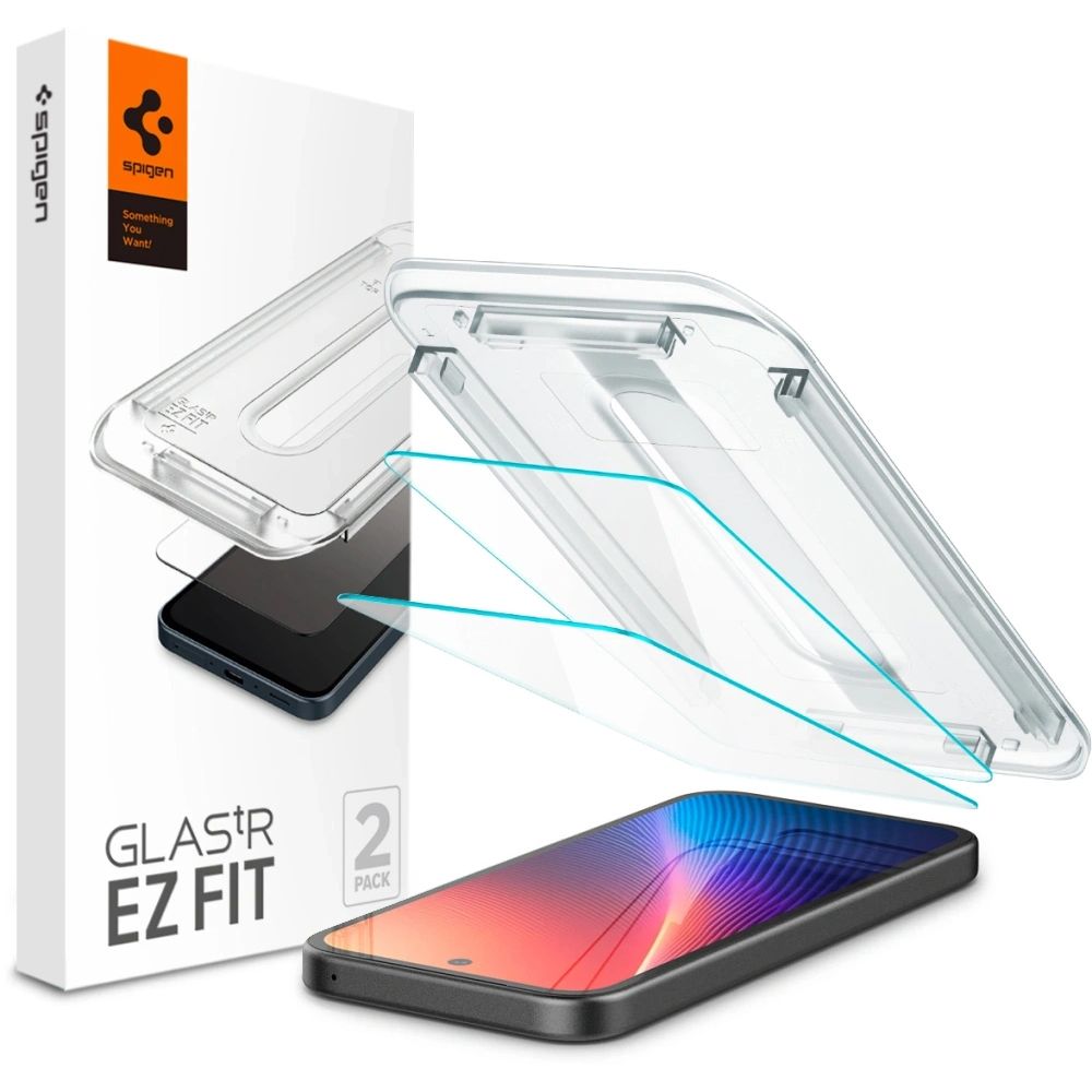 Spigen Glas.TR "Ez Fit" grūdinto stiklo rinkinys (2 vnt.) Google Pixel 9A - skaidrus