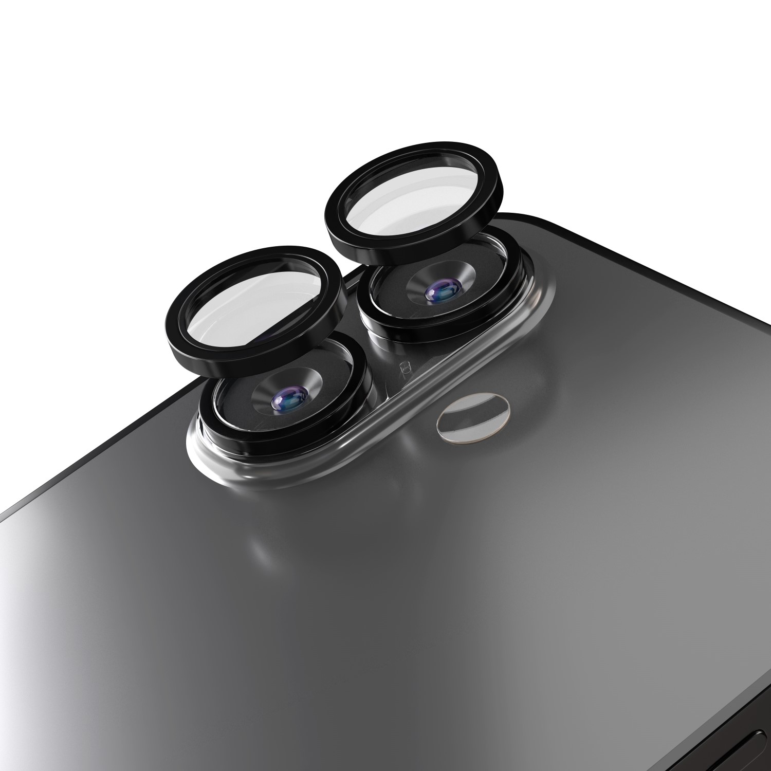 Etteri kameros lęšio apsauga iPhone 16 / 16 Plus juoda