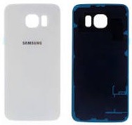 Galinis dangtelis Samsung G920F S6 White Pearl (be kameros stikliuko) originalus (naudotas, Grade A)
