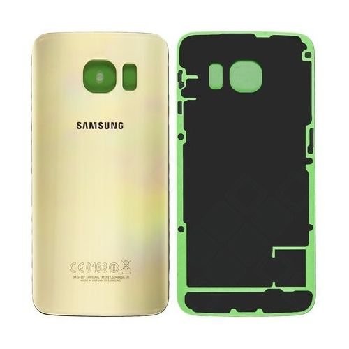 Galinis dangtelis Samsung G925F S6 Edge Gold Platinum (be kameros stikliuko) originalus (naudotas, Grade B)