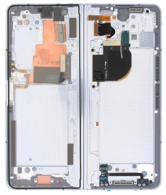 LCD ekranas Samsung F946 Z Fold5 5G su lietimui jautriu ekranu (vidinis) Icy Blue originalus (naudotas, Grade B)