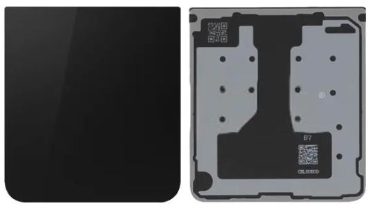 Задняя нижняя крышка для Samsung F766 Z Flip 7 Jet Black оригинальная (б/у Grade A)