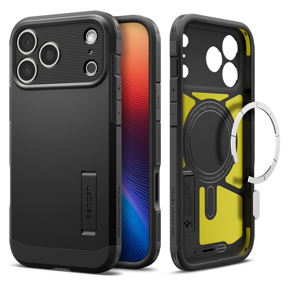 Spigen Tough Armor "T" Magnetinis dėklas telefonui iPhone 17 Pro Max - juodas