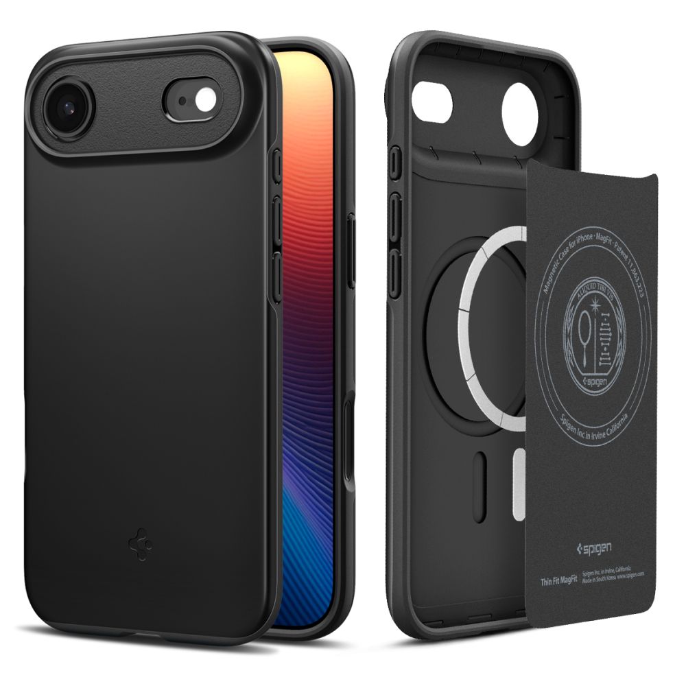 Spigen Thin Fit Magnetinis dėklas telefonui iPhone 17 Air - juodas