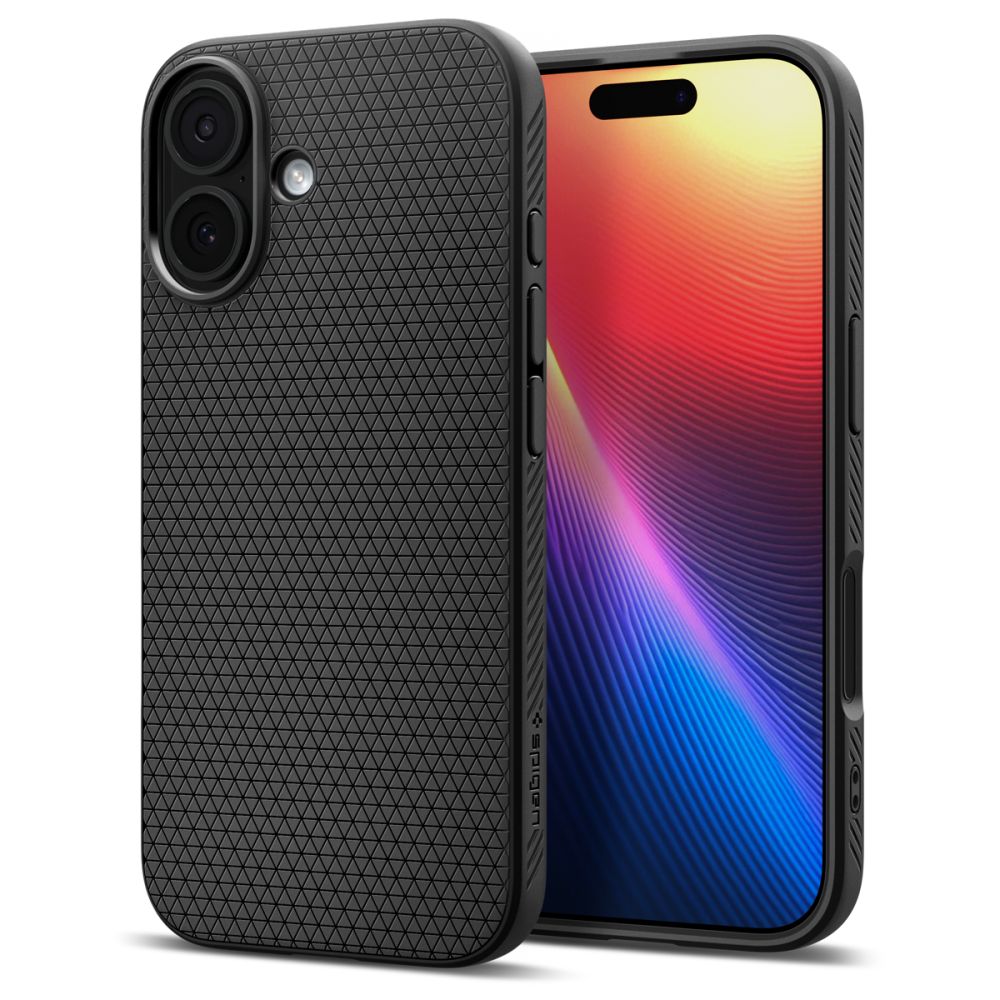 Spigen Liquid Air dėklas telefonui iPhone 17 - matinė juoda