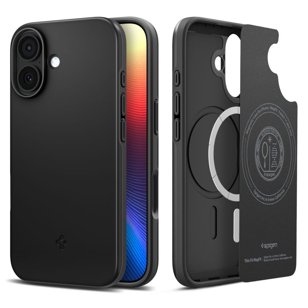 Spigen Thin Fit Magnetinis dėklas telefonui iPhone 17 - juodas