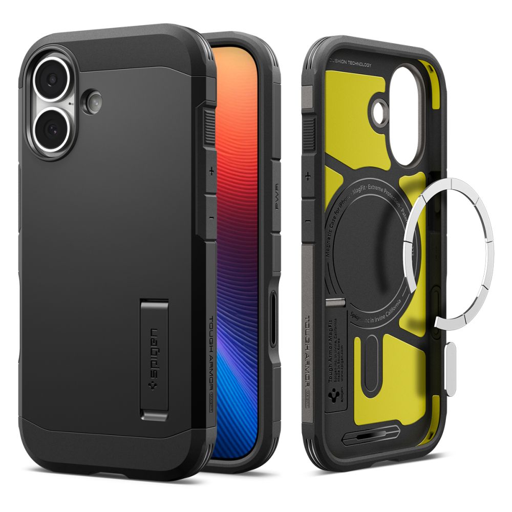 Spigen Tough Armor "T" Magnetinis dėklas telefonui iPhone 17 - juodas