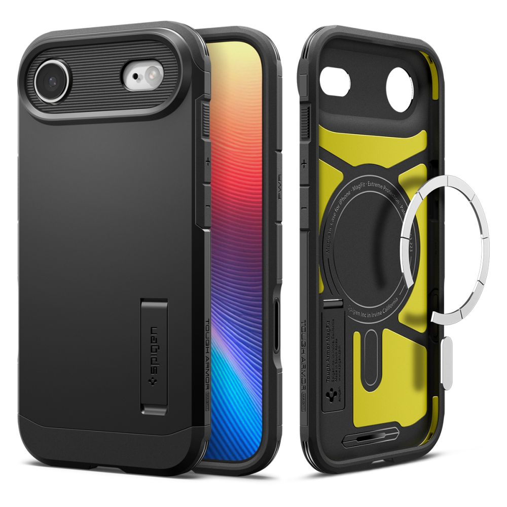 Spigen Tough Armor "T" Magnetinis dėklas telefonui iPhone 17 Air - juodas