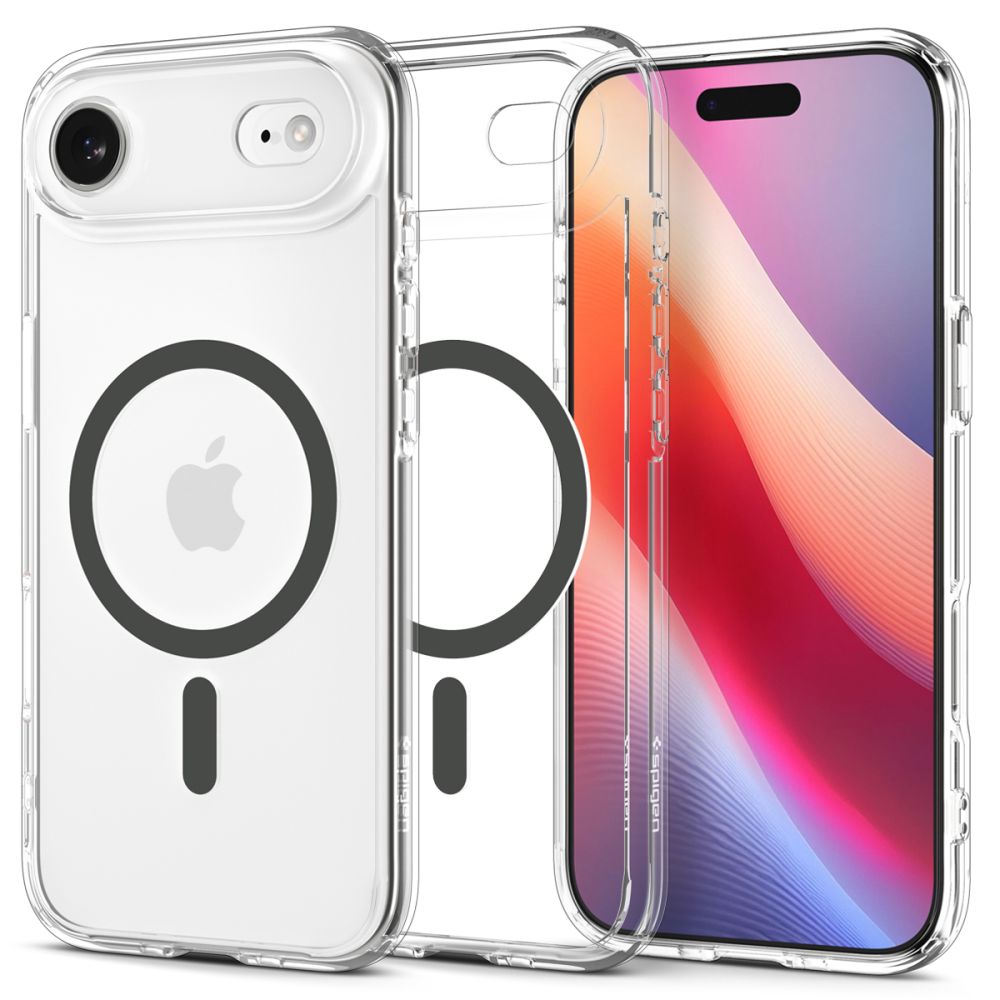 Spigen Ultra Hybrid Magnetinis dėklas telefonui iPhone 17 Air - Skaidrus pilkas