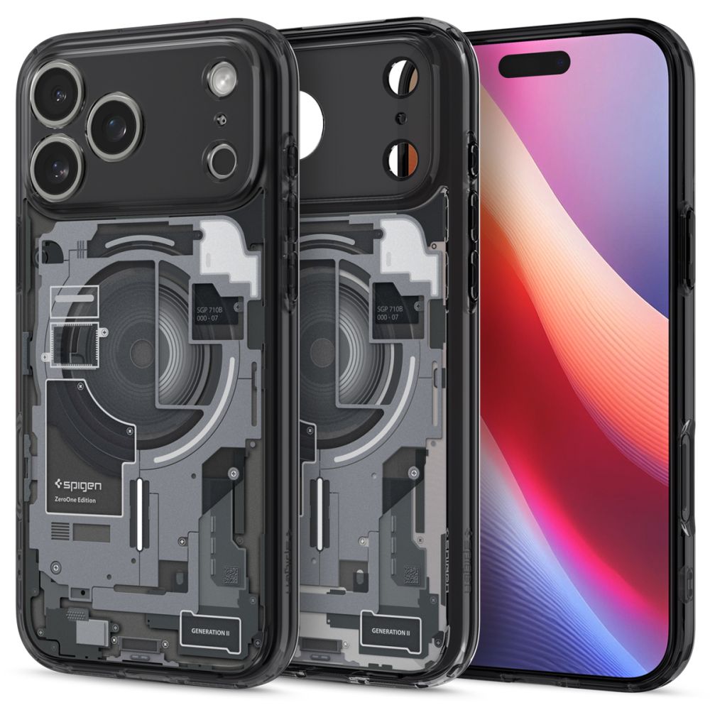 Spigen Ultra Hybrid Magnetinis dėklas telefonui iPhone 17 Pro Zero One - juodas