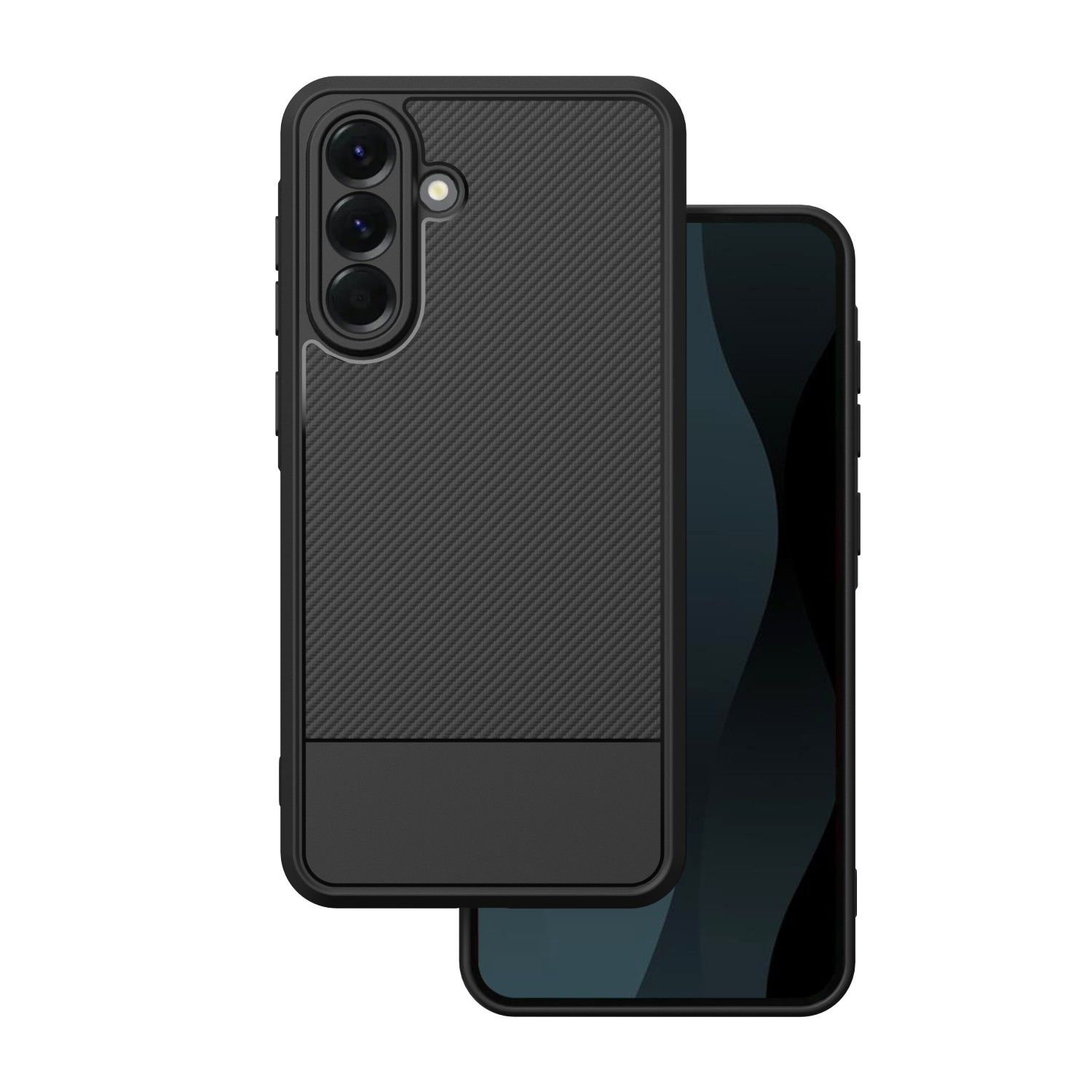 Simple Carbon dėklas Samsung Galaxy A37 5G juodas