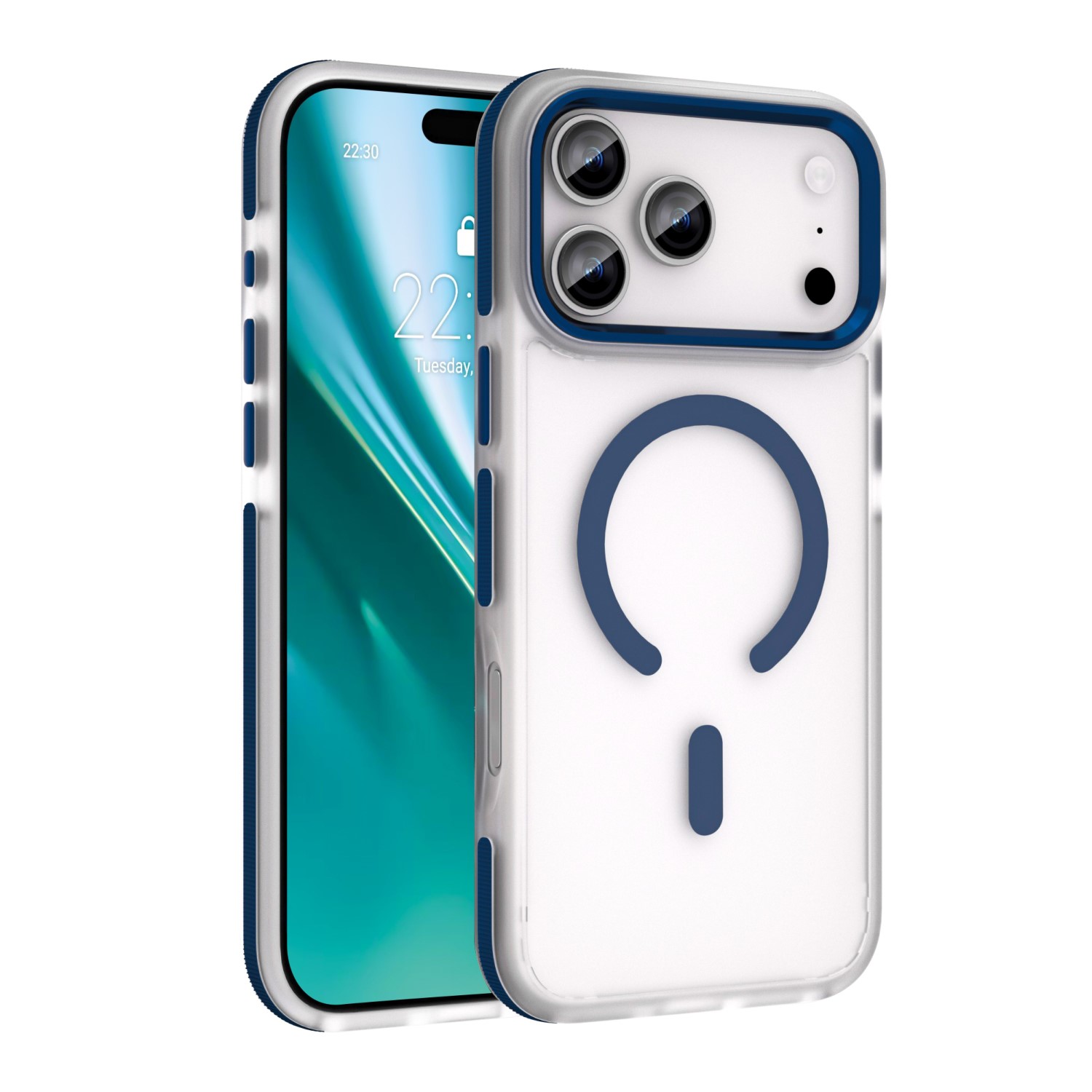 Etteri Icy Mag dėklas telefonui iPhone 17 Pro mėlynas