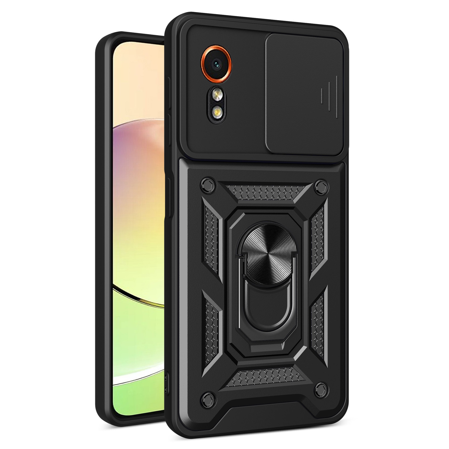 Defender Slide dėklas telefonui Samsung Galaxy Xcover 7 juodas