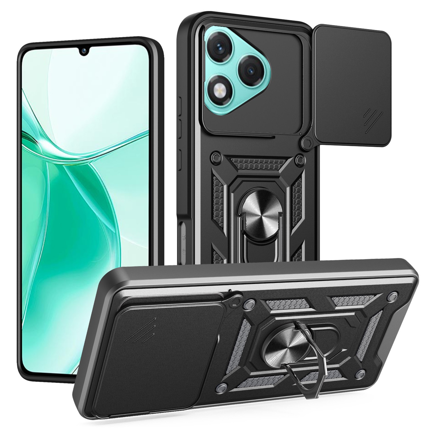 Defender Slide dėklas for Honor 400 Lite juodas