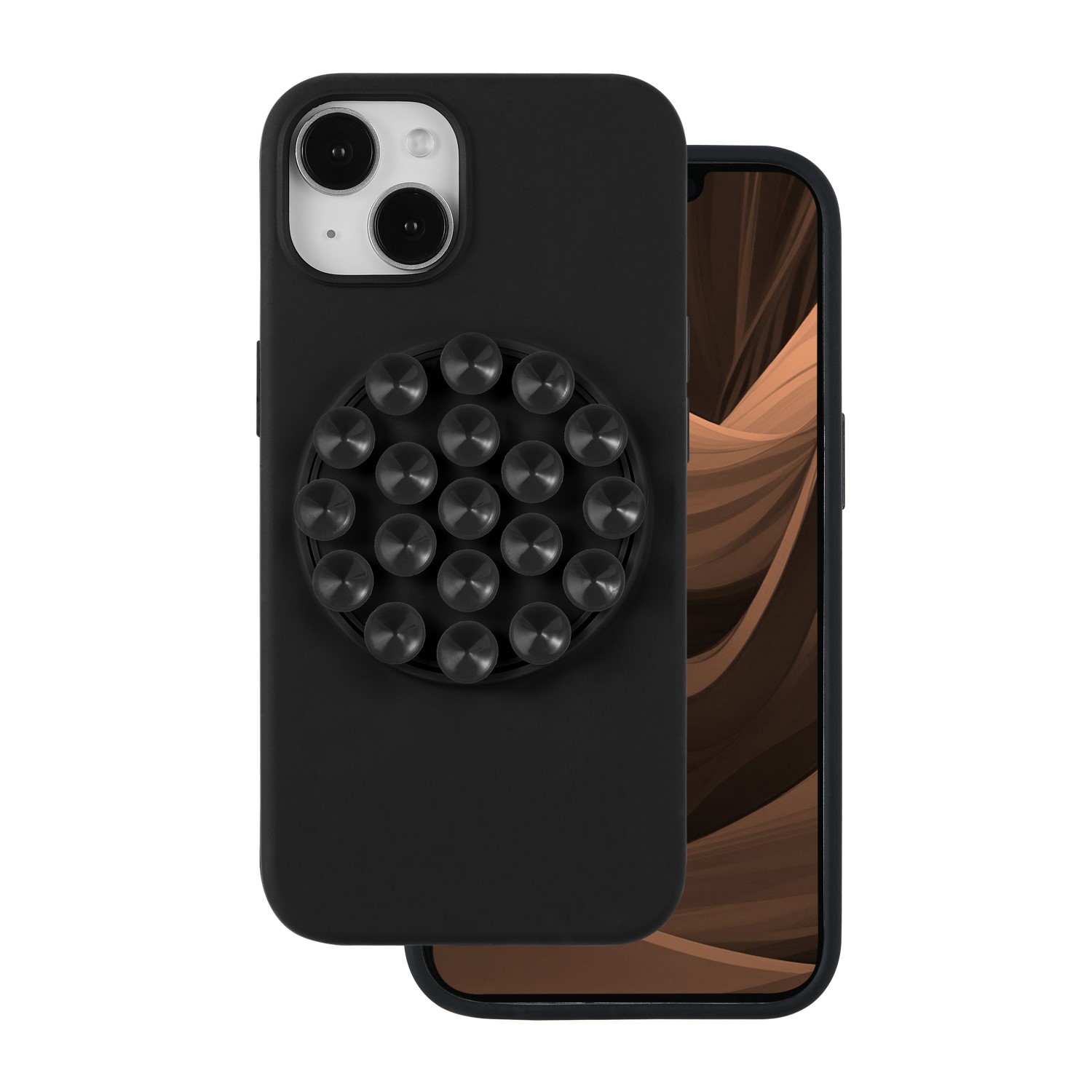 Silikoninis Stick dėklas for iPhone 14 Pro 6,1" juodas