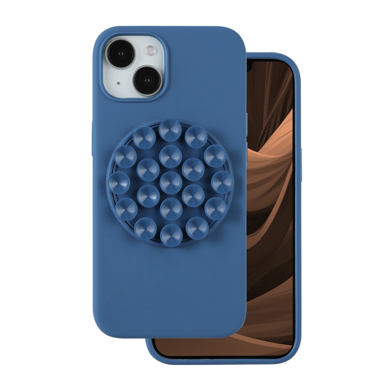 Silikoninis Stick dėklas for iPhone 13 6,1" mėlynas