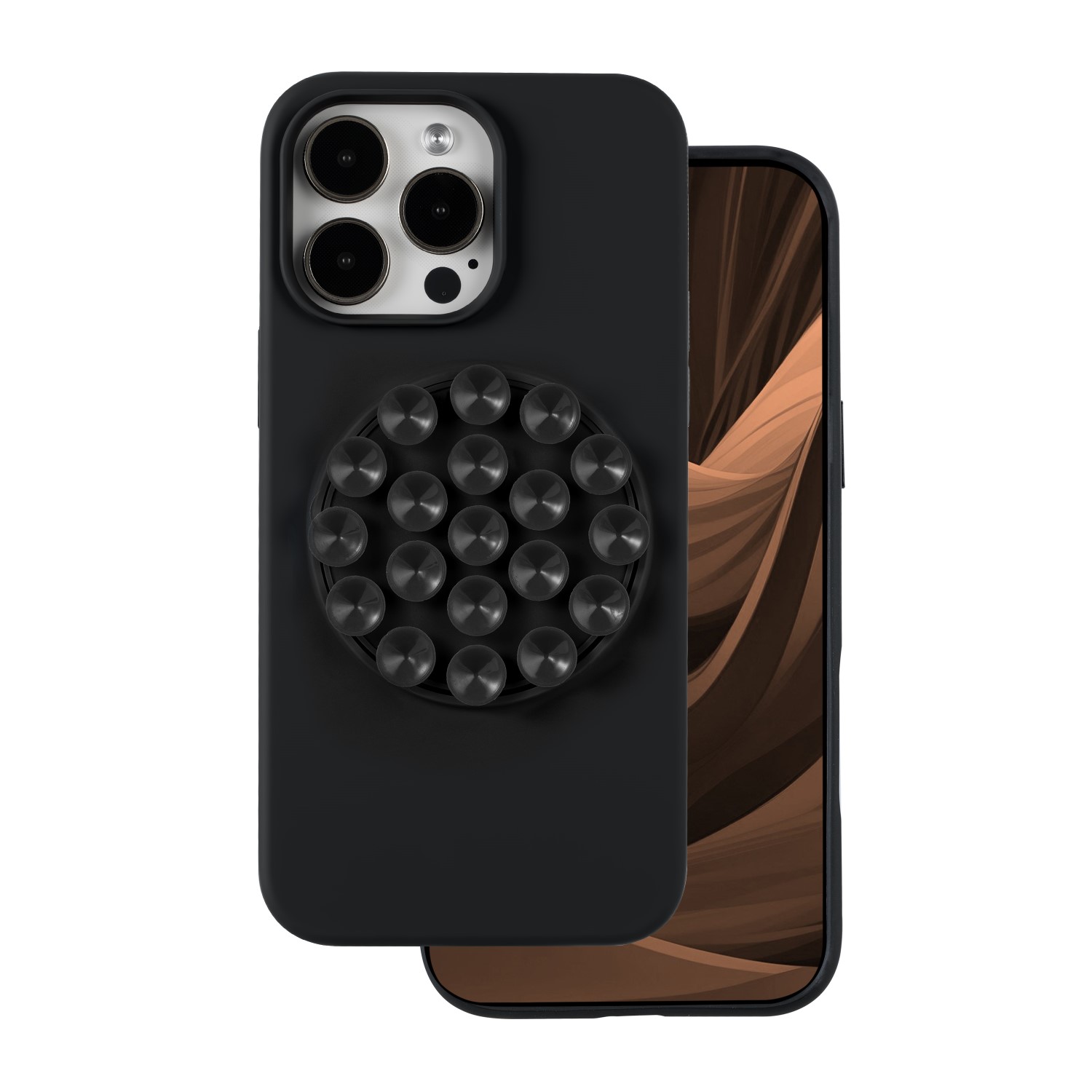 Silikoninis Stick dėklas for iPhone 14 Pro Max 6,7" juodas