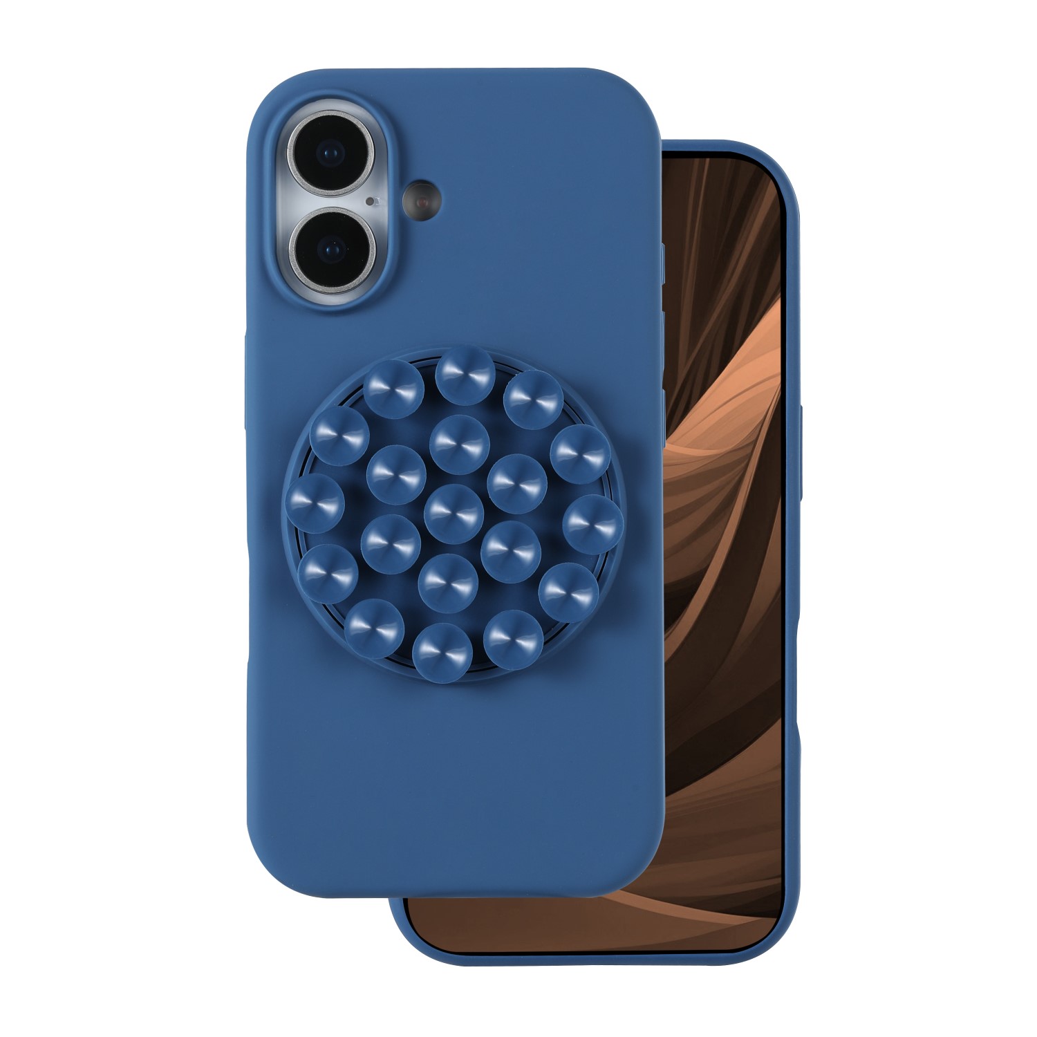 Silikoninis Stick dėklas for iPhone 17 6,3" mėlynas