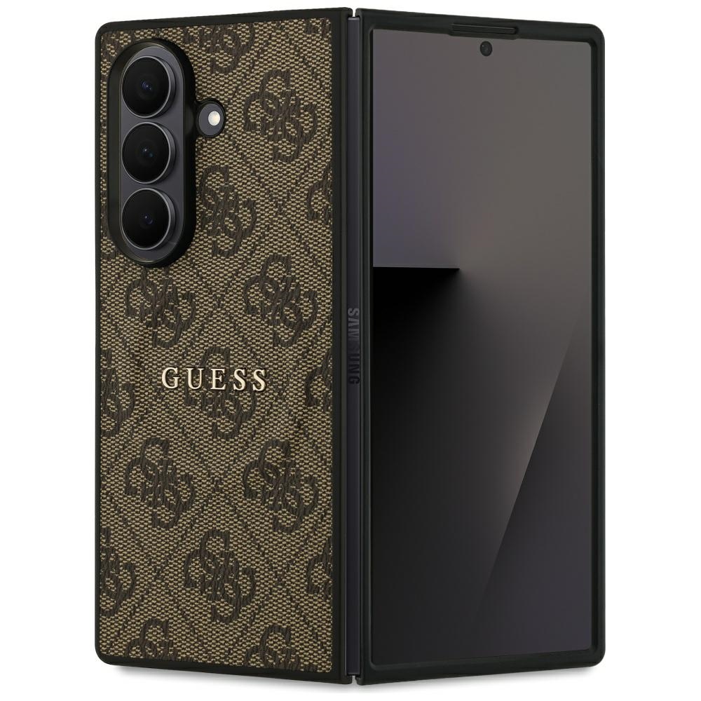 Dėklas telefonui GUESS SAMSUNG Z Fold7 GUHMZFD7P4MSEGCW (Magnētinis 4G PU su dideliu logotipu) rudas